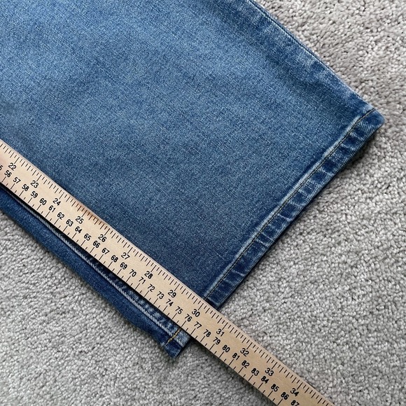 Everlane Jeans Womens 28 Blue Mid Way Wide Leg 5-Pocket Stretch Denim - Picture 7 of 14